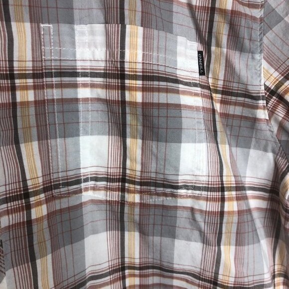 SIZE XL O’Neil Plaid Button  Down Shirt - Picture 4 of 7